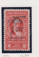 Verenigde Staten Scott Cataloog Fiskale Zegel S/Internal Revenues:serie 1945 RA424 - Revenues