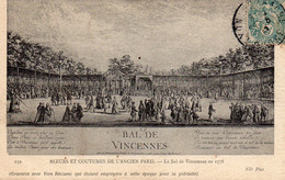 BAL DE VINCENNES 1778 MOEURS ET COUTUMES DEL ANCIEN PARIS A VOIR REF 487 - Manifestazioni