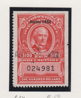 Verenigde Staten Scott Cataloog Fiskale Zegel S/Internal Revenues:serie 1952 RA614 - Revenues