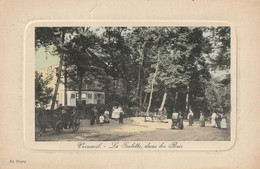 CARTE POSTALE ORIGINALE ANCIENNE COULEUR : VERNEUIL SUR SEINE LE RESTAURANT LA GALETTE DANS LE BOIS ANIMEE YVELINES (78) - Verneuil Sur Seine