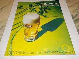 PUBLICITE  FOR A FRESHER WORLD  BIERE HEINEKEN 2009 - Alcools