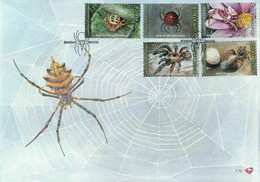 South Africa The Wonder World Of Spiders 2004 Spider Insect (stamp FDC - Lettres & Documents