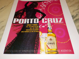 PUBLICITE  PORTO CRUZ  2005 - Alcools