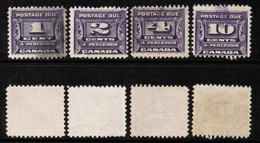CANADA   Scott # J 11-14 USED (CONDITION AS PER SCAN) (CAN-122) - Postage Due