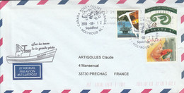 CANADA AFFRANCHISSEMENT COMPOSE SUR LETTRE POUR LA FRANCE 2009 SUR LES TRACE DE LA GRANDE PECHE 2009 - Briefe U. Dokumente