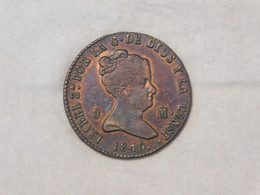 ESPAGNE SPAIN 8 MARAVEDIS 1840 - Münzen Der Provinzen