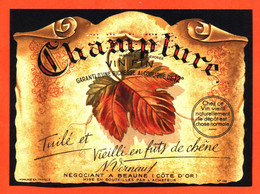 Etiquette Ancienne Neuve De Vin Tuilé Champlure Noémie Vernaut à Beaune - 75 Cl - Languedoc-Roussillon