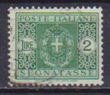 REGNO D'ITALIA  1934 SEGNATASSE RE V.EMANUELE III STEMMA CON FASCI SASS. 45 USATO VF - Segnatasse