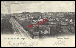 ANS. (Liège)  Ligne De Chemin De Fer,  Liège  Bruxelles. Heintz-Jadoul, 3070 - Voyagée En 1903. - Ans