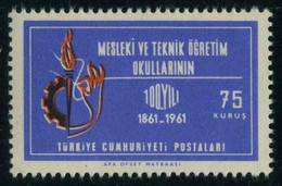 Türkiye 1961 Mi 1824 MNH Torch, Symbol, Illustration | Technical And Professional Schools - Other & Unclassified