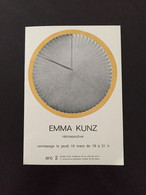 Carton Invitation Petite Affiche EMMA KUNZ Retrospective ARC 2 Musée Art Moderne Paris 1980' - Affiches