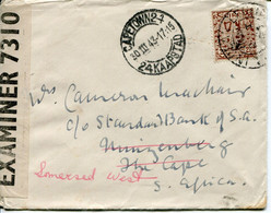 Irland Eire Censored Letter 1943 To South Africa - Storia Postale