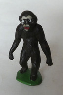 Figurine STARLUX  1953 - ANIMAUX - Singe GORILLE 715 ZOO Pas Clairet Elastolin Ougen Jim Cyrnos (2) - Sonstige & Ohne Zuordnung