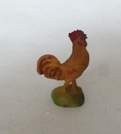 Delcampe - FIGURINE CLAIRET FERME COQ (1) Vers 1954 Pas Starlux - Vögel & Federvieh