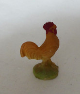 FIGURINE CLAIRET FERME COQ (2) Vers 1954 Pas Starlux - Pájaros – Gallinas & Gallos