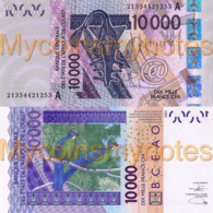 WEST AFRICAN STATES, IVORY COAST, 10000, 2021, Code A, PNew, UNC - West African States