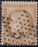 10c 'Siège De Paris' Oblitéré Etoile 5 TB (Y&T N° 36, Cote 110€) - 1870 Belagerung Von Paris