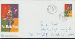 Andorra Postal Stationary Per Molts Anys - Posted Canillo 1999 (LG34) - Cartas