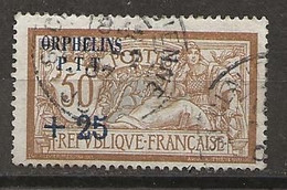 Merson Surchargé Orphelins P.T.T. Surcharge Bleue - Used Stamps