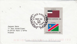 NATIONS UNIES LETTRE POUR LA FRANCE 1997 - Covers & Documents