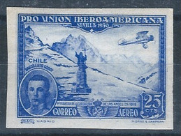 ES585SD-L1585G-TESPVACU.Spain.Esgane.AVION,,RIGOBERTO GODOY.CHILE.Pro Union IBEROAMERICANA.1930 (Ed 585s**) - Variedades & Curiosidades