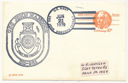 ETATS UNIS - CP Entier Postal 10c - Obl U.S. NAVY - USS JOHN HANCOCK (DD981) - 21/6/1979 - 1961-80