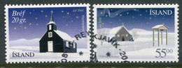 ICELAND  2001 Christmas Used.  Michel 998-99 - Gebraucht
