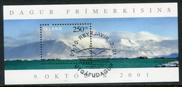 ICELAND  2001 Stamp Day Block Used.  Michel Block 29 - Gebraucht
