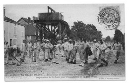 Cpa, 52 La Haute Marne, Manœuvres De Forteresse 1906, Préparation De La Route Pour Installation De La Voie Ferrée - War 1914-18