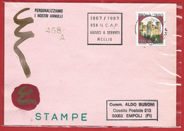 CARTOLINA VG ALDO BUSONI 468A - BARI 1987 - Usa Il CAP - Aiutaci A Servirti Meglio - ANNULLO DEDICATO - Code Postal