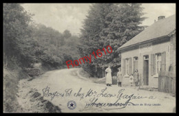 La Gleize  - Stoumont. Café De La Gare Et Route De Borgoumont - Animée. Voir Dos. - Stoumont