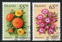ICELAND  2001 Summer Flowers Used.  Michel 974-75 - Gebraucht