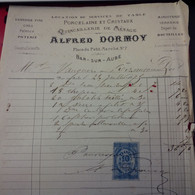 BAR SUR AUBE ALFREDO DORMOY PORCELAINE ET CRISTAUX 1875 - 1800 – 1899