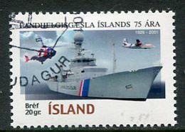 ICELAND  2001 Coastguard Anniversary Used.  Michel 973 A - Gebraucht