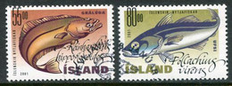 ICELAND  2001 Fishes Used.  Michel 971-72 - Gebruikt