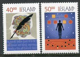 ICELAND  2000 New Millennium MNH / **.  Michel 951-52 - Unused Stamps