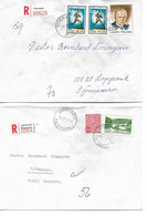 Finland - 2 Registered Covers,   H-949 - Briefe U. Dokumente