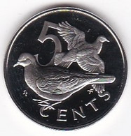 Îles Vierges Britanniques, 5 Cents 1975 , Oiseau, Elizabeth II, En Cupronickel, KM# 2, UNC, Neuve - Iles Vièrges Britanniques