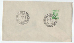 1958 Ertugrul Gazi Commemoration Day . Special Cancel - Cartas & Documentos