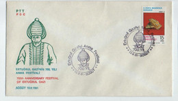 Turkey 1981 700th Anniversary Festival Of Ertugrul Gazi | Ottoman Empire | Special Cover, Söğüt, Sept. 13 - Briefe U. Dokumente