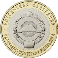 RUSSIA - RUSSIE - RUSSLAND 10 ROUBLES RUBLES - KARACHAY-CHERKESS REPUBLIC BIMETAL BI-METALL BI-METALLIC UNC 2021 / 2022 - Russia