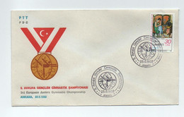 1982 3rd European Juniors Gymnastic Championship, Special Cover - Briefe U. Dokumente