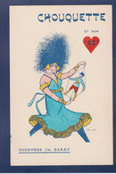 CPA Publicité Cabaret Théâtre Publicitaire BOUET Non Circulé Tournées BARET Femme Woman Art Nouveau - Advertising