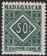 MADAGSCAR   SCOTT NO  J33  MNH   YEAR  1947 - Portomarken