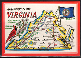 Map, United States, Virginia, New - Cartes Géographiques