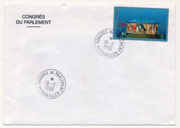 FRANCE - Env. Affr. 2,80 Assemblée Nat -Obl Congrès Du Parlement 19/2/1996 VERSAILLES + Carton François Sauvadet, Député - Cachets Provisoires