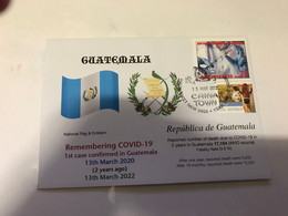 (3 G 42) (Australia) COVID-19 In Guatemala - 2nd Anniversary (1 Cover COVID-19 Stamp) Dated 13th March 2022 - Disease