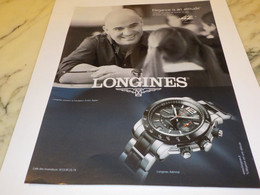 PUBLICITE  MONTRE ELEGANCE ANDRE AGASSI LONGINES 2010 - Autres & Non Classés