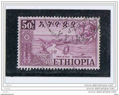 ETIOPIA:  1952  MASSAOUAH  -  50 C. VIOLETTO  US. -  YV/TELL. 318 - Ethiopie