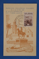 AS12 ALGERIE   BELLE CARTE   1948 EXPO  ALGER   +AEROPHILATELIE +++AFFRANCH. PLAISANT - Luchtpost